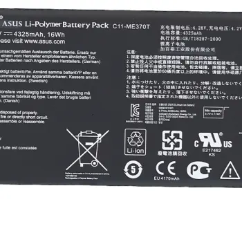 Акумуляторна батарея для планшета Asus C11-ME370T Google Nexus 7 3.7V Black 4325mAh Orig