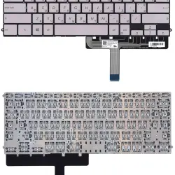Клавиатура для ноутбука Asus ZenBook 3 Deluxe (UX490UA) Silver с подсветкой (Light), (No Frame) RU