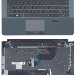 Клавиатура для ноутбука Samsung (RC420) Black, (Gray TopCase), RU