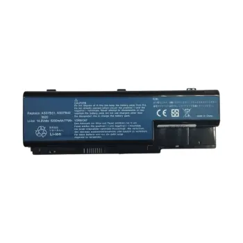 Аккумуляторная батарея для ноутбука Acer AS07B42 Aspire 5520 14.8V Black 5200mAh OEM