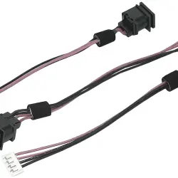 Роз'єм живлення для ноутбука Toshiba Qosmio F10, F15, F20, F25 с кабелем HY-TOO38
