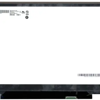 Матриця для ноутбука 13,3", Slim (тонкая), 40 pin (знизу зліва), 1280x800, Светодиодная (LED), крепления планки по бокам, матовая, AU Optronics (AUO), B133EW05 V.0