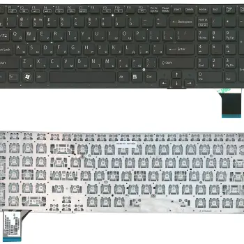 Клавиатура для ноутбука Sony Vaio (VPC-SE) Black, (No Frame), RU