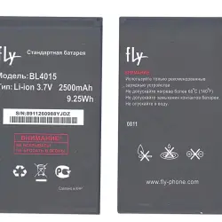 Акумуляторна батарея для смартфону Fly BL4015 Fly IQ440 Energy 3.7V Black 2500mAh 9.25Wh