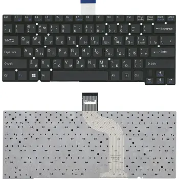 Клавіатура для ноутбука Sony Vaio (Ultrabook SVT14) Black, (No Frame) RU
