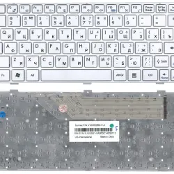 Клавіатура для ноутбука MSI (U160, U135) White, (White Frame), RU