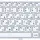 Клавиатура для ноутбука MSI (U160, U135) White, (White Frame), RU 2