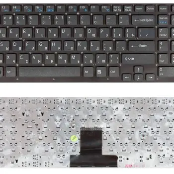 Клавиатура для ноутбука Sony Vaio (VPC-EB) Black, (Black Frame) RU
