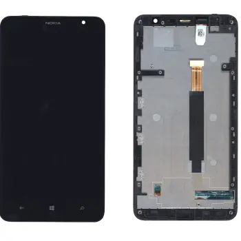 Матриця с тачскріном (модуль) для Nokia Lumia 1320 (с рамкой) чорний