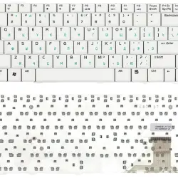 Клавиатура для ноутбука Asus (W3, W3J, A8, F8, N80) White, RU